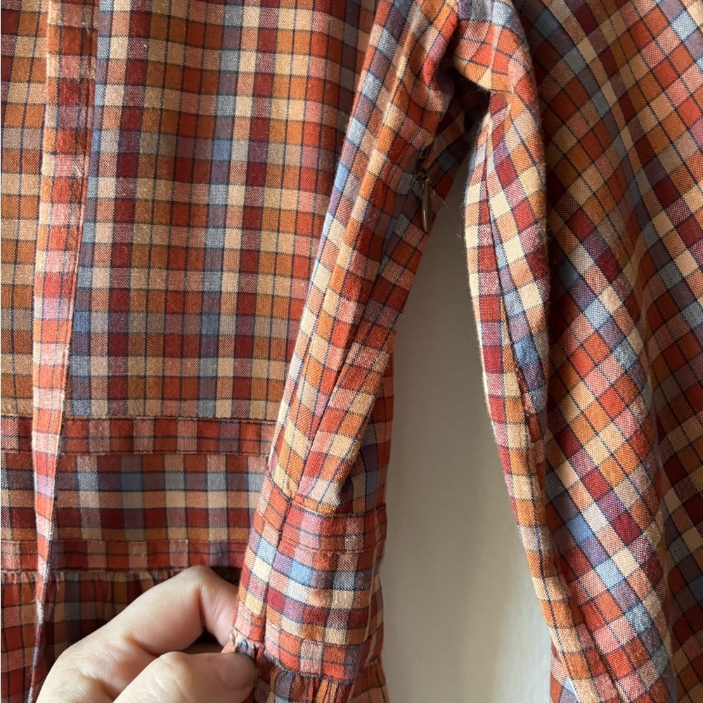 Doen Brown Plaid Dress - Picture 7 of 9